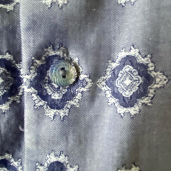 Robert Graham Mens Purple Embroidery Cuff Long Sleeve Cotton Dress Shirt- Sz-XL - Picture 10 of 16